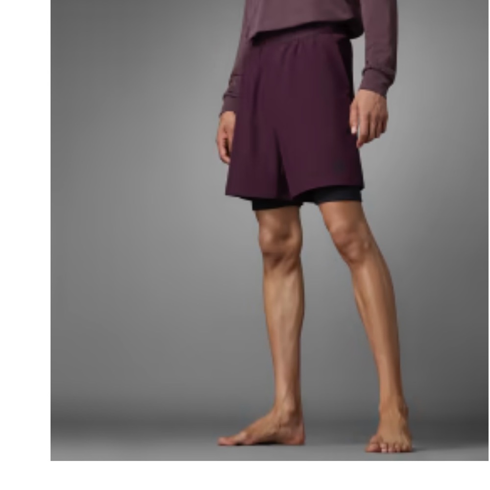 adidas Men's Athletic Shorts in Deep Plum